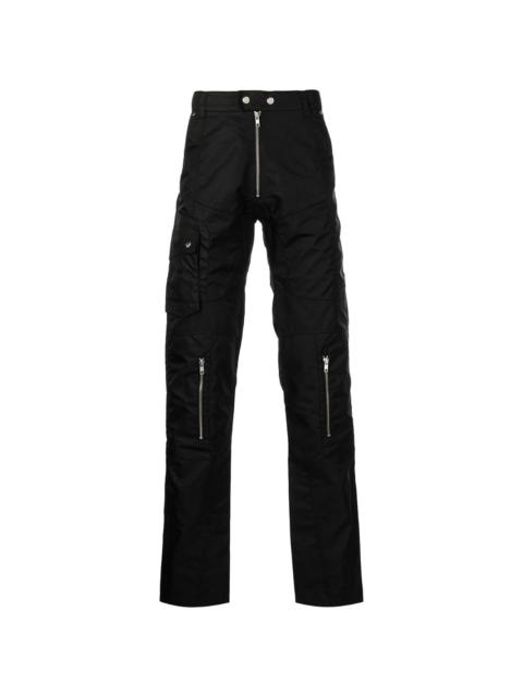 GmbH zip detail cargo trousers