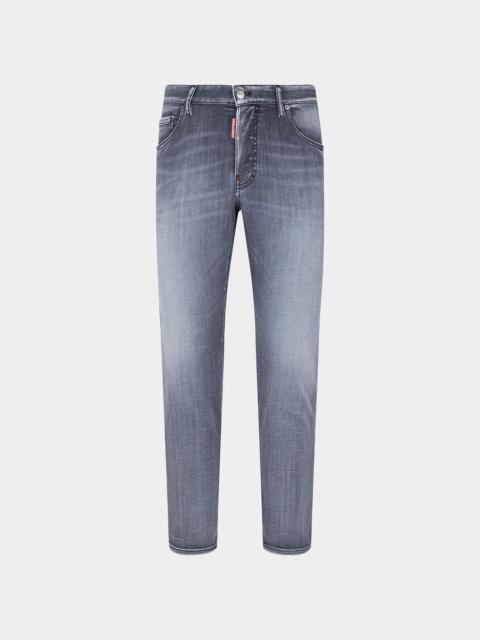 DSQUARED2 GREY PROPER WASH SKATER JEANS