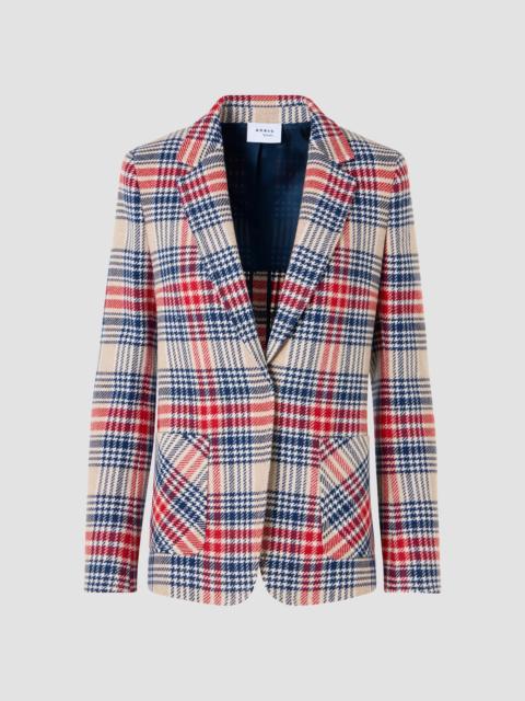AKRIS Women's Plaid Wool-Blend Tweed Blazer - Cashew Multicolor