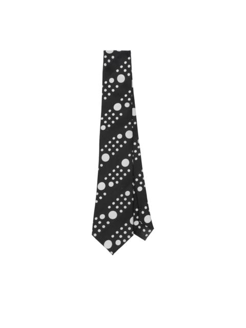 Yohji Yamamoto polka-dot silk tie