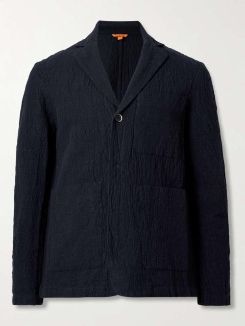 BARENA Crinkled Cotton-Blend Suit Jacket