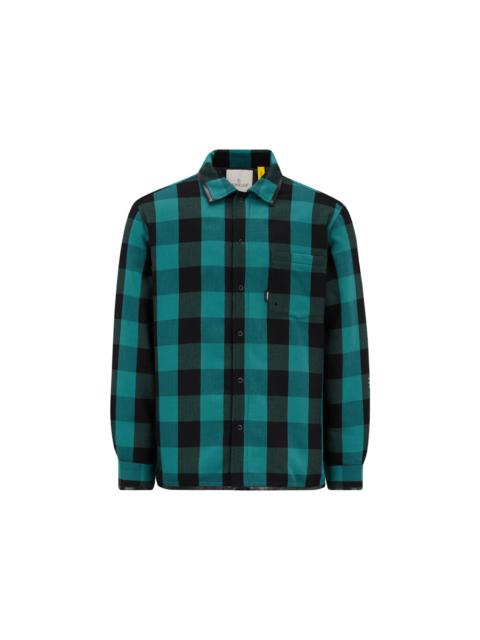 Moncler Hiroshi Fujiwara x Fragment Simmon Down Shacket Green Black Check