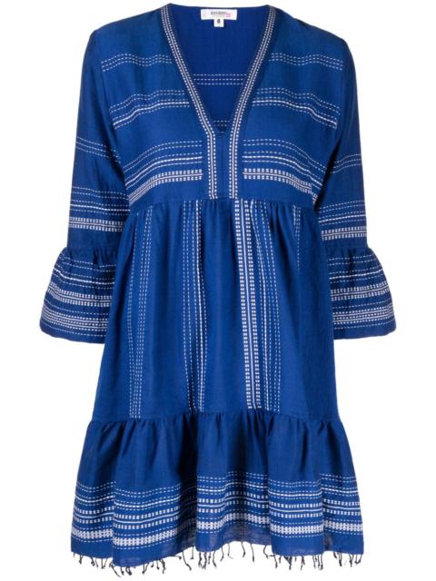 lemlem frayed-hem cotton dress