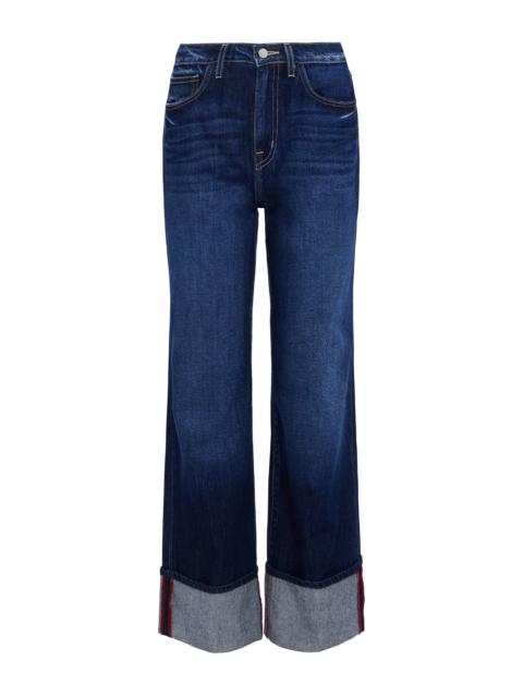 L'AGENCE Miley Cuffed Wide-Leg Jean