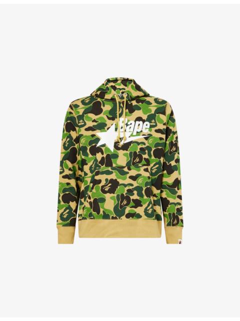 A BATHING APE® Camo Bape Graphic-Print Cotton-Jersey Hoody