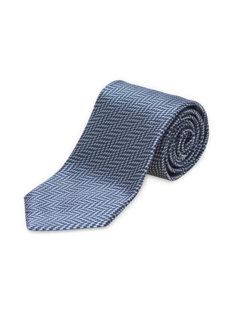 Micro Jacquard Mulberry Silk Tie