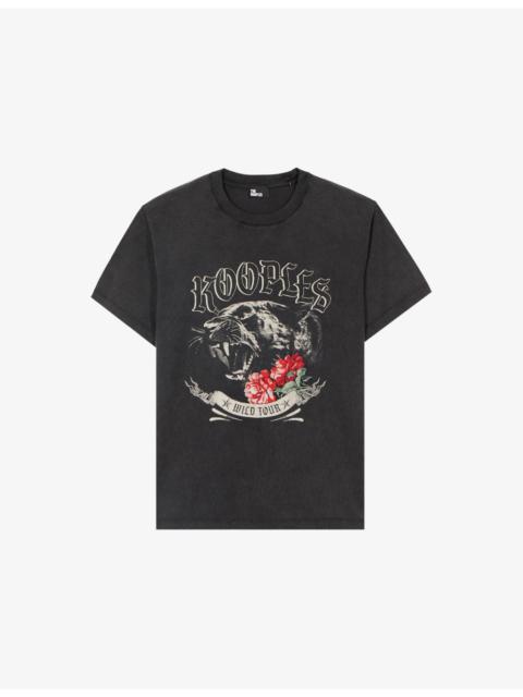 The Kooples Graphic-Print Relaxed-Fit Cotton T-Shirt
