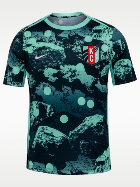 Nike Kansas City Current Men's Nike NWSL Short-Sleeve Pre-Match Top