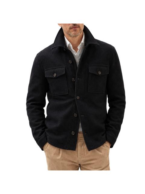 Brunello Cucinelli Wool Button Jacket "Black" BRUN2241