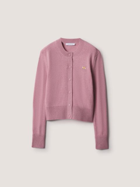 Maison Kitsuné BABY FOX LAMBSWOOL FITTED CARDIGAN