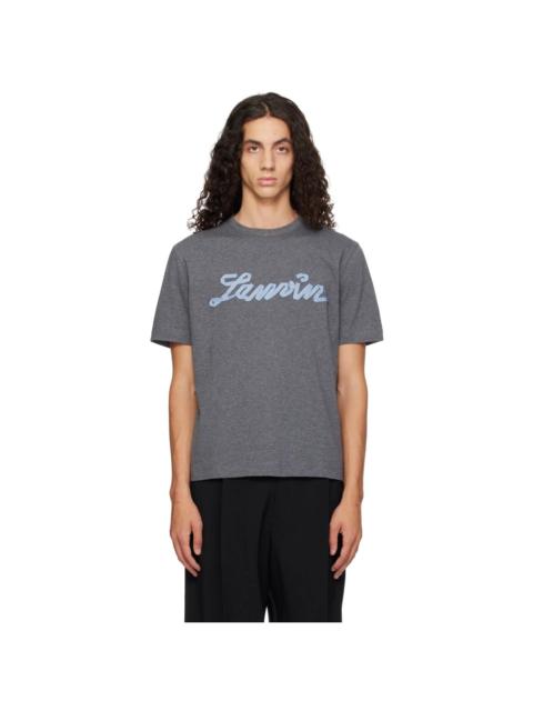 Lanvin Gray 'Lanvin' Ribbon T-shirt