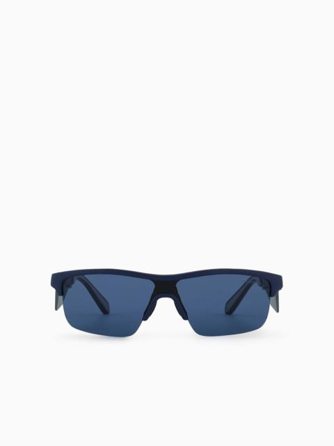 EMPORIO ARMANI Irregular-shaped men’s sunglasses