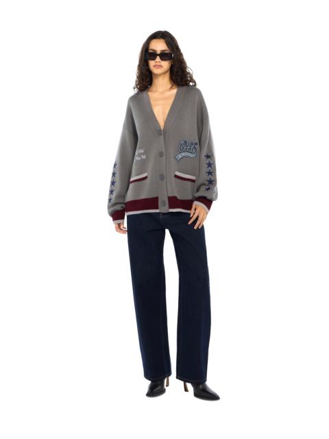 Off-White College Varsity Knit Cardigan