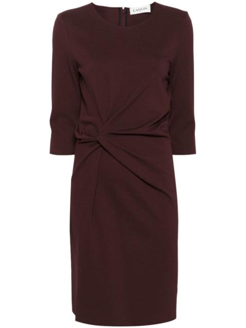 Lanvin twist-detail midi dress