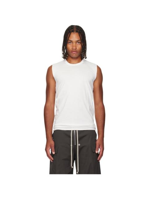 Rick Owens White Concordians Basic Sleeveless Tank Top