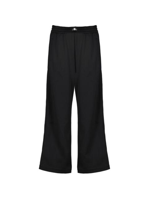 FENDI logo engraved trim trousers