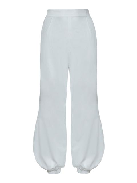 ANDRES OTALORA Hana Stretch-Cotton Pants white