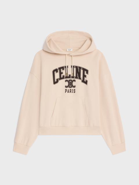 CELINE oversized celine hoodie in cotton fleece