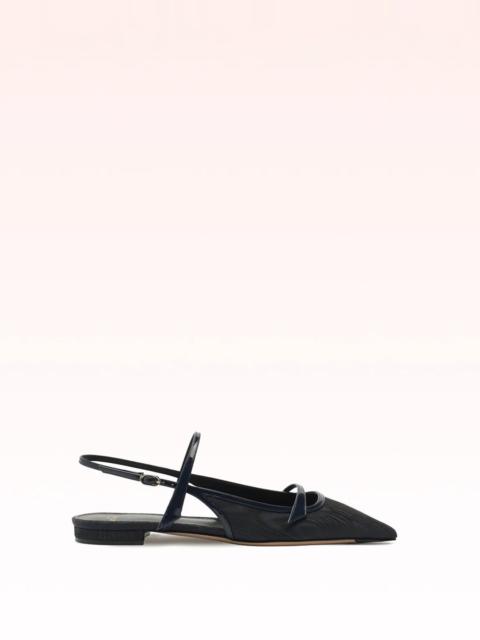 ALEXANDRE BIRMAN TITA MOIRE FLAT DARK BLUE