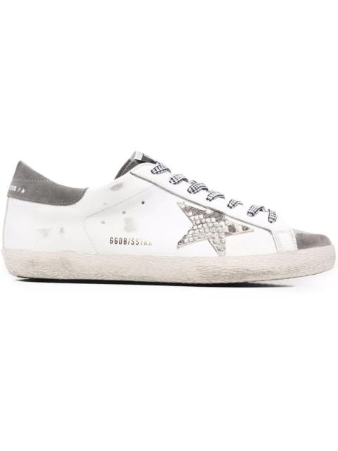 Golden Goose Golden Goose Super-Star White Grey Snakeskin
