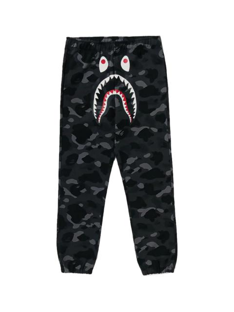 A BATHING APE® Color Camo Shark Sweat Pant "Black/Camo" 001PTM301009M-BLK