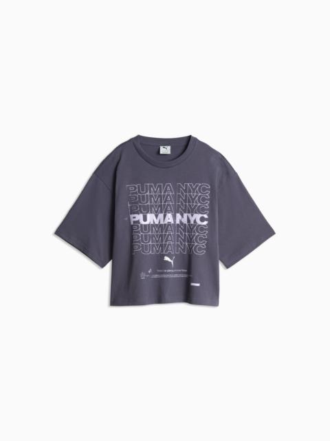 PUMA NYC Women's Oversized Graphic Tee