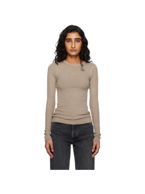 Citizens of Humanity Brown Bina Crewneck T-shirt