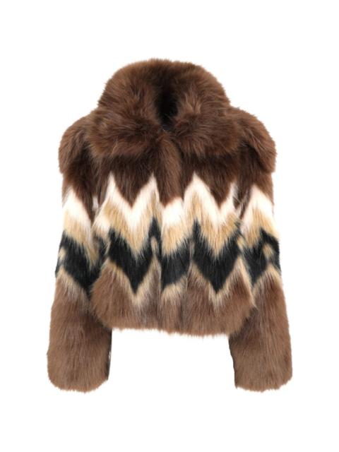 Ismay chevron bomber jacket