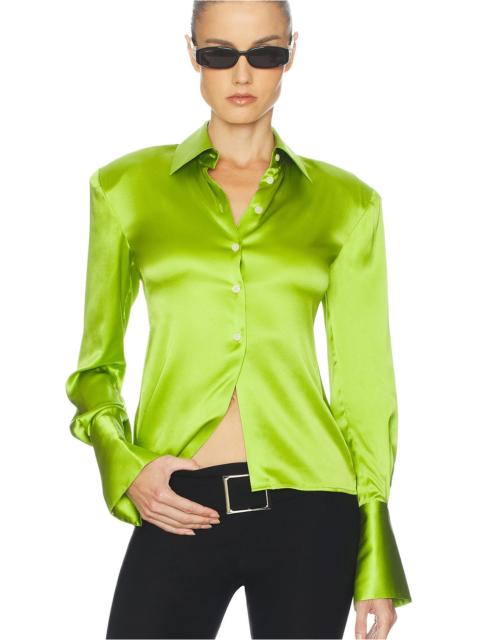 HELSA The Silk Charmeuse Shirt