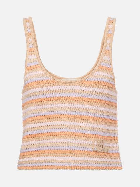 Chloé Knitted cotton tank top