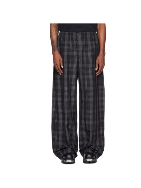 VETEMENTS Black Check Pyjama Pants