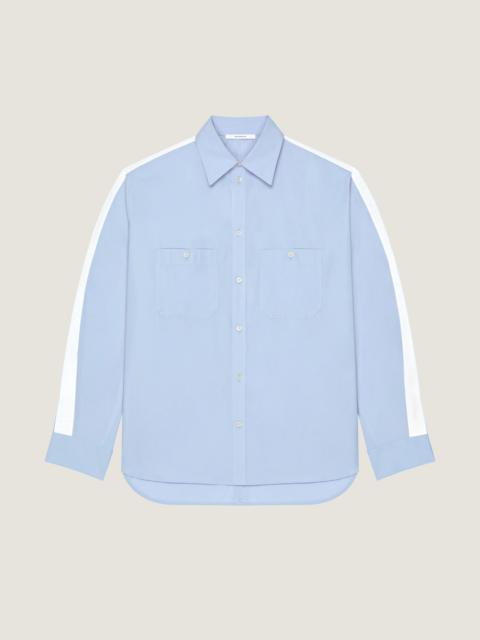 Givenchy COUTURE SEAM OVERSHIRT IN POPLIN WITH GROS GRAIN DETAIL