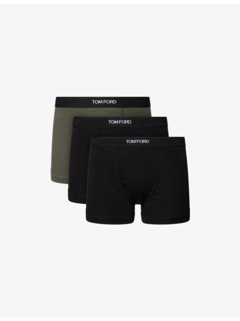 TOM FORD Classic Pack of Two Cotton-Jersey Boxer Briefs