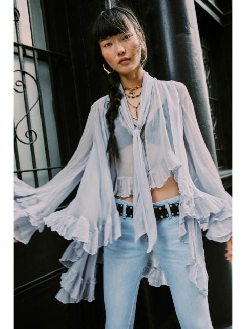 FREE PEOPLE Full Sleeve Frill Top