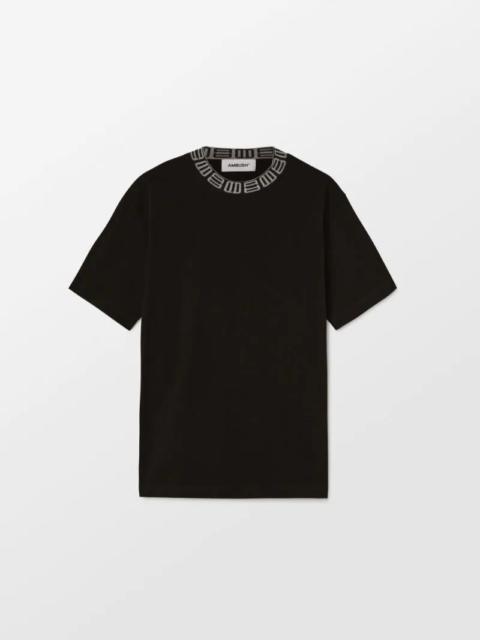 MONOGRAM RIB COLLAR T-SHIRT