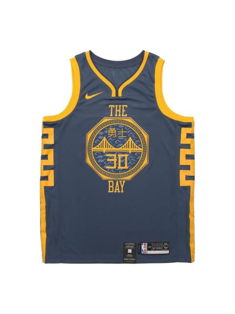 Nike Nike NBA Jersey SW Fan Edition 18-19 Season Golden State Warriors Stephen Curry Warrior 3 0 City lim