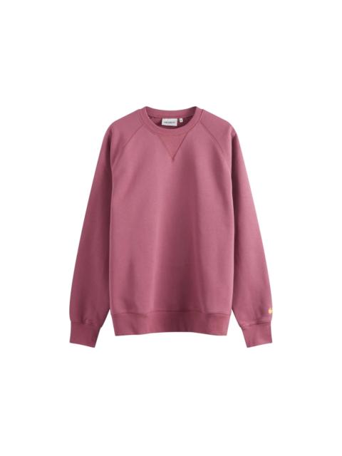 Carhartt WIP Carhartt WIP Chase Crew Sweatshirt Dusty Fuchsia/Gold