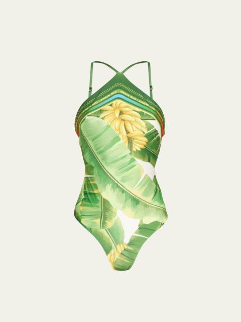 FARM RIO Fresh Forest One-Piece Swimsuit