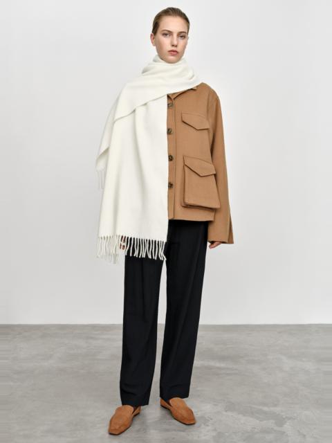 Totême Classic wool scarf crème