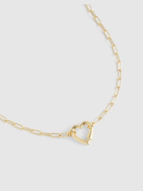 Madewell Heart Carabiner Paperclip Chain Necklace