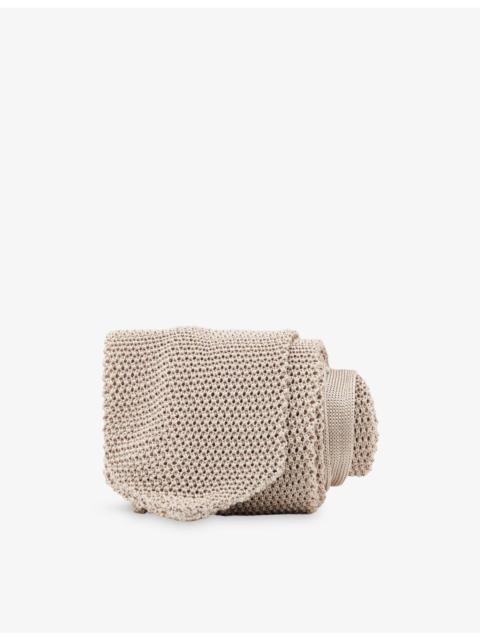 REISS Punto Knitted Silk Tie