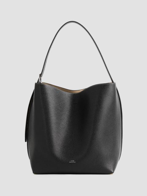 TOTEME Women's Medium Belted Grain Leather Tote - Black
