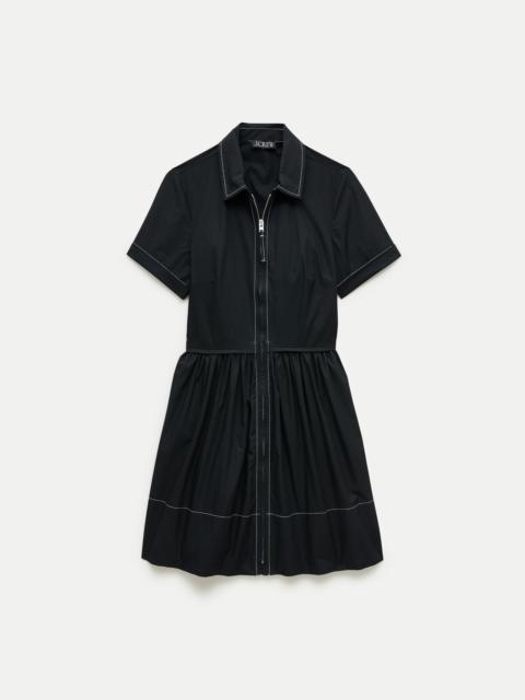 J.CREW Mini zip-up shirt-dress in cotton poplin
