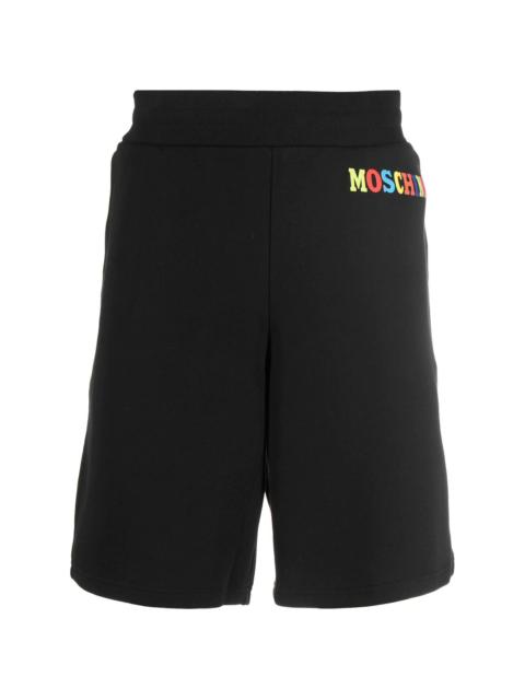 Moschino logo-print detail shorts
