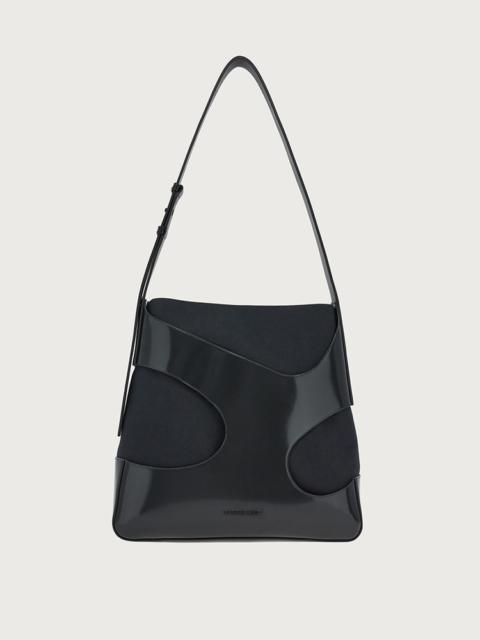 FERRAGAMO SHOULDER BAG WITH CUT-OUT DETAILING