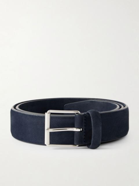 Anderson's 3cm Suede Belt Navy