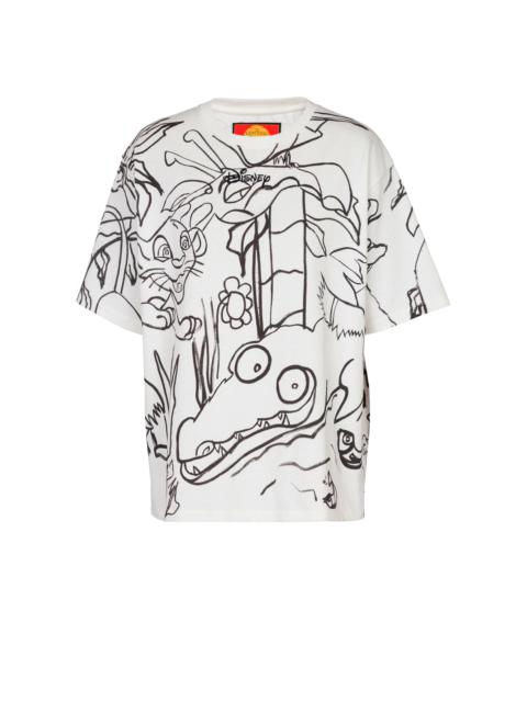 Balmain Disney x Balmain: The Lion King - Relaxed T-shirt with Enfant Précoce print