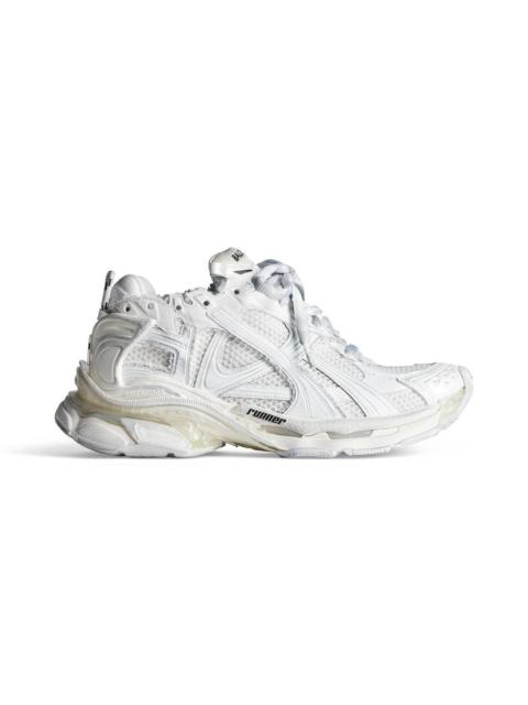 BALENCIAGA Men's Runner Sneaker in White