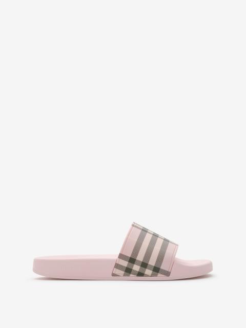 Burberry Check Slides