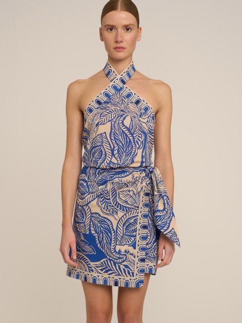 Poupette St Barth Mini Dress Aya - Blue Delia